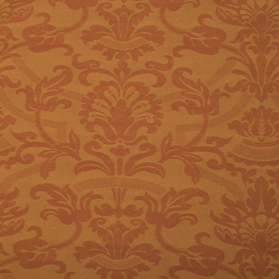 Burnt Orange Damask - Polyester