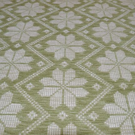 Green Snow Flakes Chenille 4 2 1