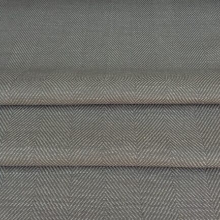 grey herringbone linen/cotton