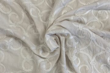 sienna embroidered linen/cotton