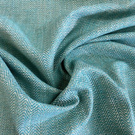 tweed turquoise linen/cotton