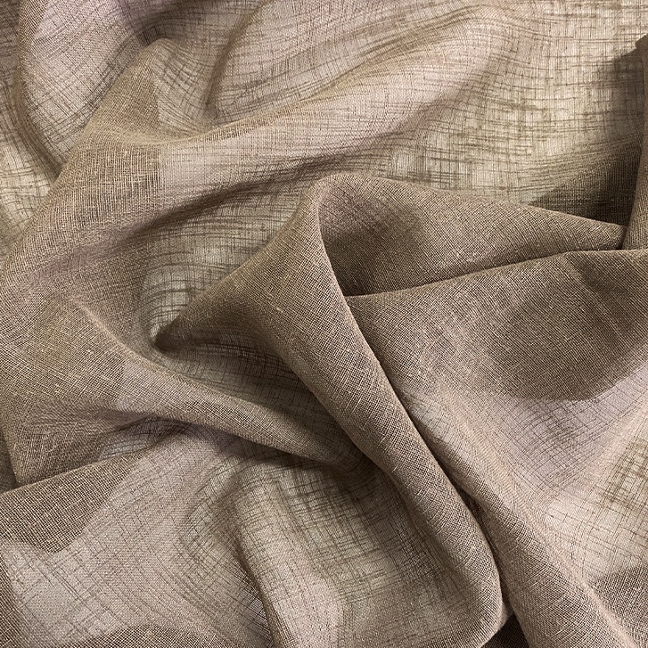 taupe sheer polyester