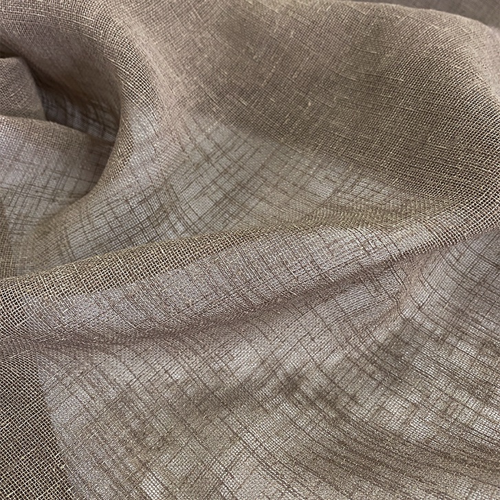 taupe sheer polyester