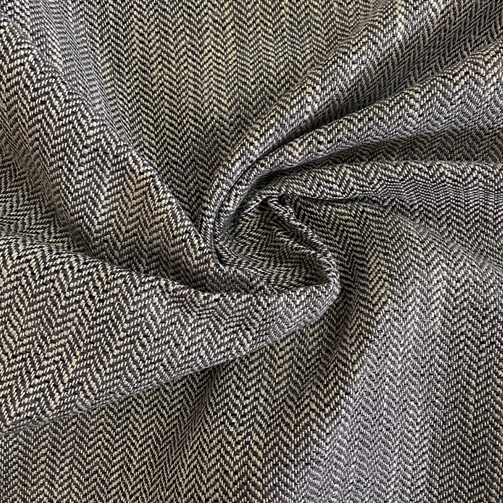 tweed charcoal linen/cotton