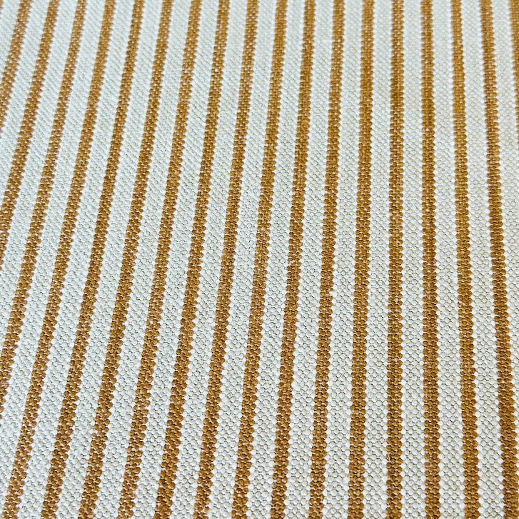 caramel stripe belgian linen