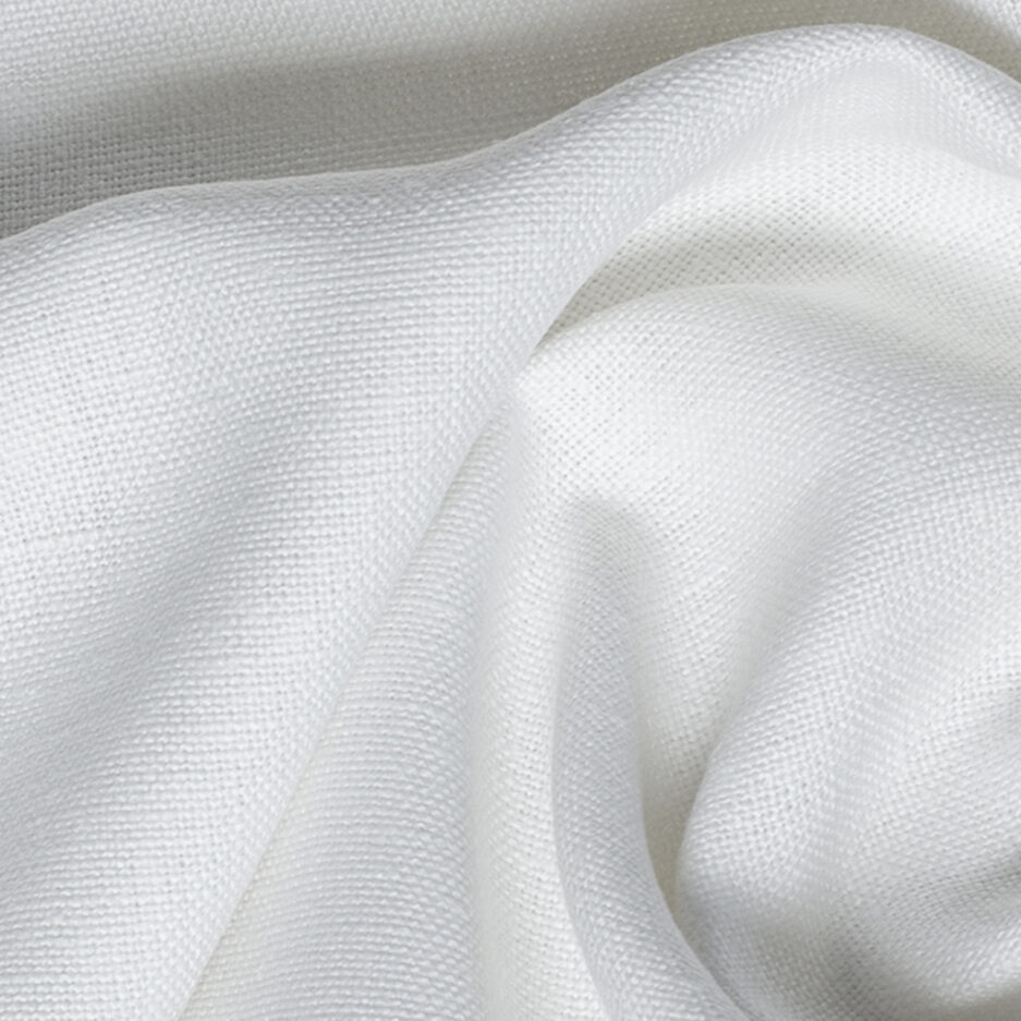 White 100% Belgian Linen