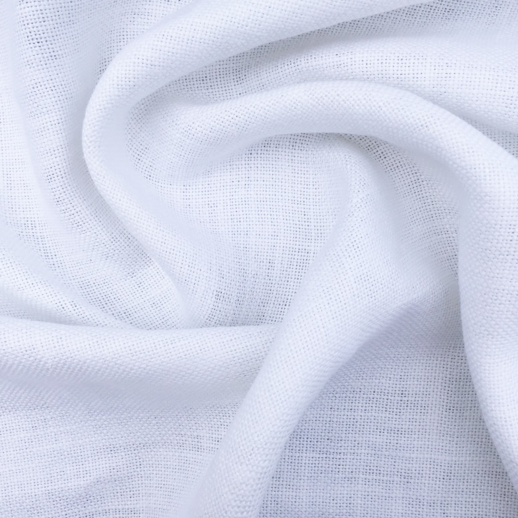 White Linen Belgian Fabric | Provincial Fabric House
